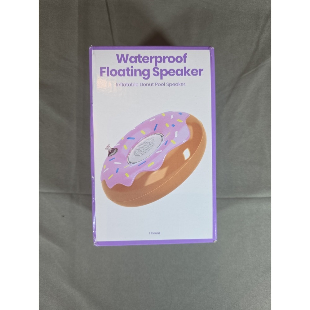 WATERPROOF --FLOATING SPEAKER  INFLATABLE DONUT POOL SPEAKER‎  BRAND NEW!!